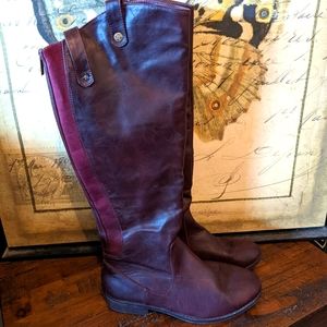Dark purple Western boots